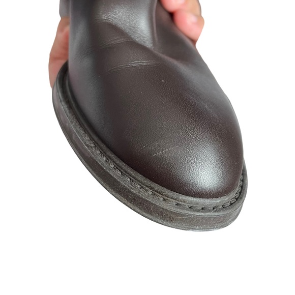 Salvatore Ferragamo Leather Fersea Gancini 1cm Riding Boots - Picture 6 of 7